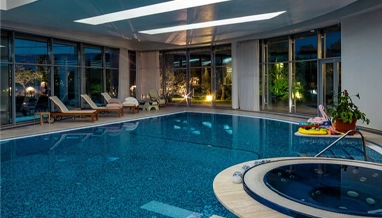 Beautiful resort pool serviced by Commercial Pool Kings with professional care.